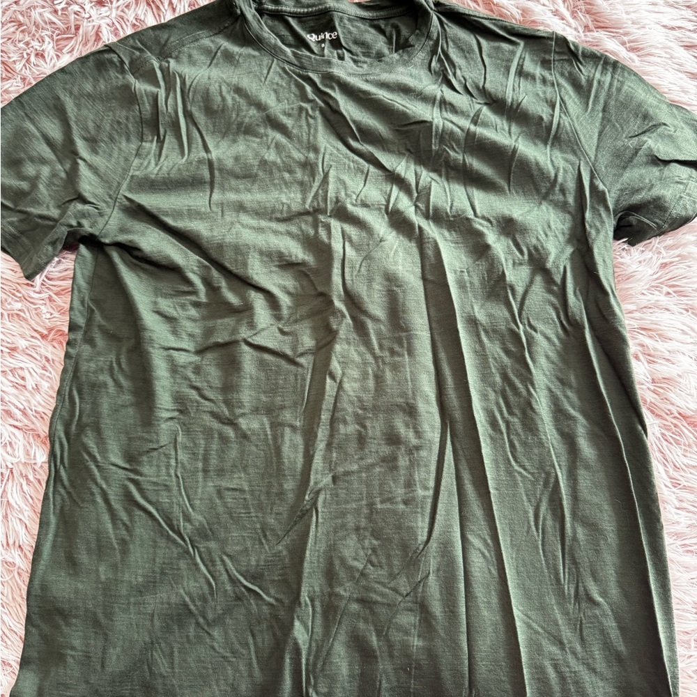 Quince Forest Green Tee